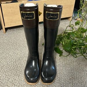 Joules evedon rain boots with bows